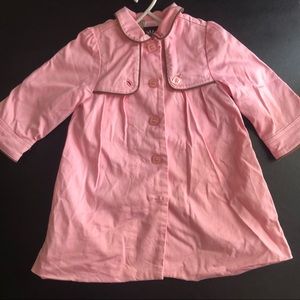 Adorable bubblegum pink girls button down jacket